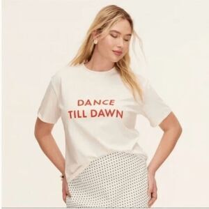 Kate Spade X Target Dance Till Dawn Graphic T-Shirt Short Sleeve XL NEW